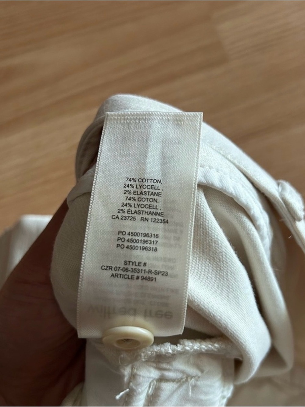 Wilfred Free Aritzia Beige Wide Leg Cargo Pants Women’s 6 - Picture 4 of 8